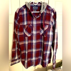 American Rag Button Up Shirt with Hood